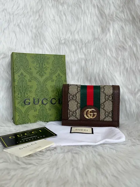 Gucci G-6 Ophidia Flap Wallet Unisex With OriginalPacking