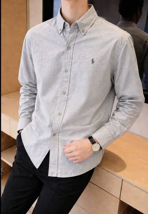 RALP- L-AUREN P-OLO IMPORTED STORE ARTICLE SHIRT leelan fabric