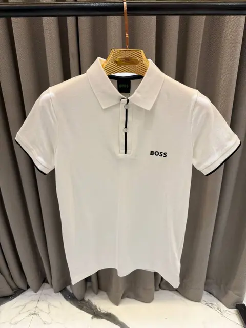 HUGGO BOOSS POLO IMPORTED WHITE