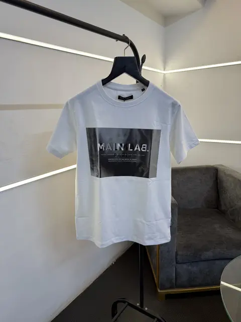 Balmain Turkey imported round neck 3d print patch tshirt white sale