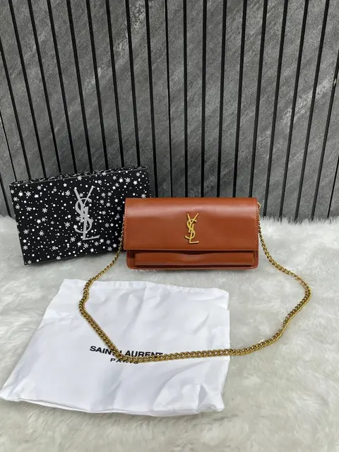Ysl Sunset Small Shoulder Bag With Original Box & Dust Cover