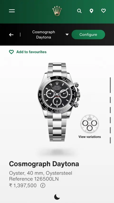 Rolex oyster perpetual Daytona chronograph Back Open