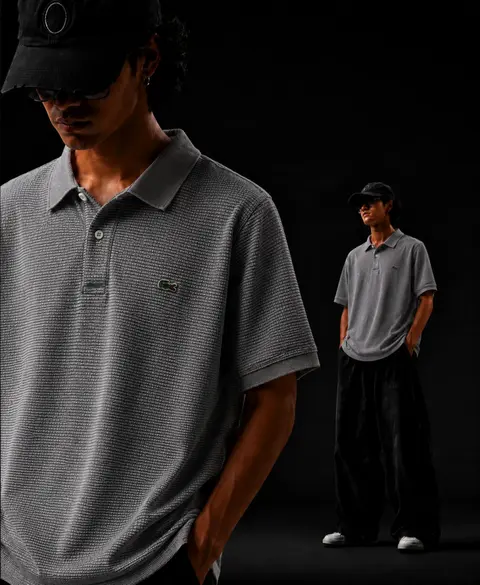 Lacoste IMPORTED STORE ARTICLE POLO T-SHIRT BOX PACK LIGHT GREY