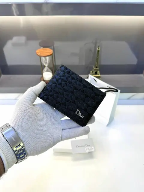 Dior Wallet Black Premium Quality Fa 586