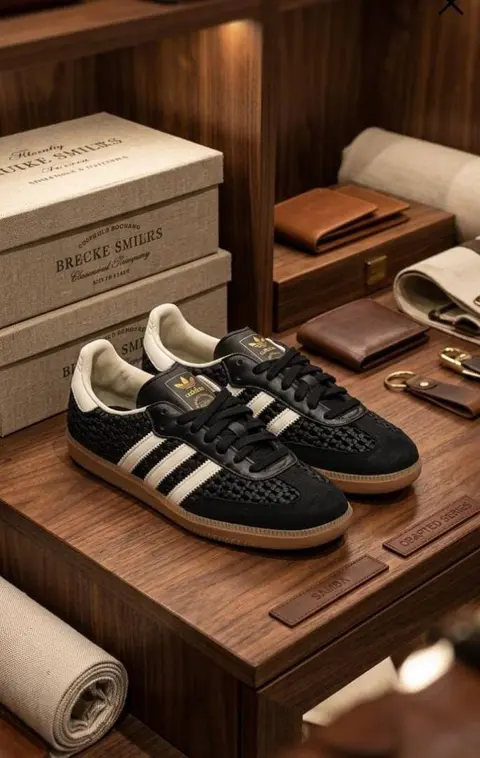 Adidas Samba Woven Black Gum 698