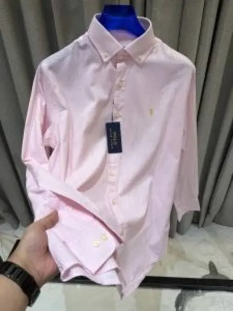 No return RL imported baby pink shirt