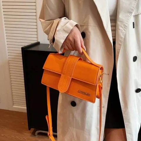 Jacquemus Le Bambino With OG Box Dust Bag & Sling Belt (Orange - 1173)