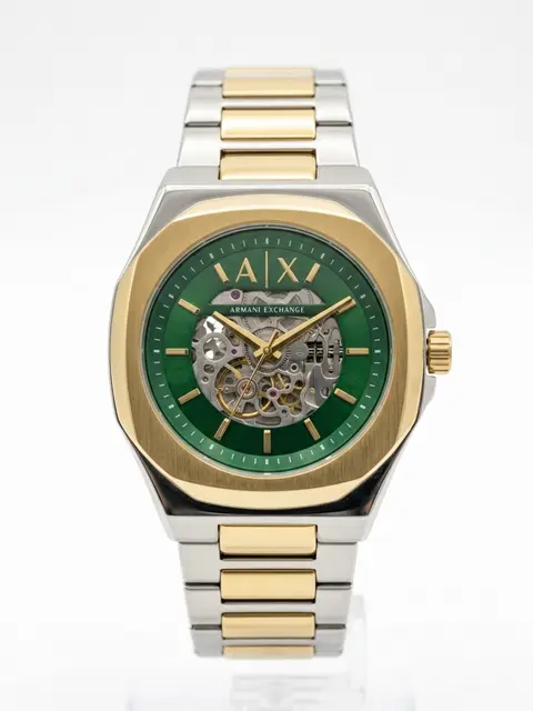 Armani Exchange Ax2418 Hampton Automatic 2 ton gold green