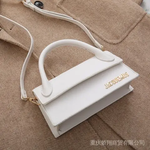 Jacquemus Le Chiquito Long Handle With OG Box Dust Bag & Sling Belt (White - 286)
