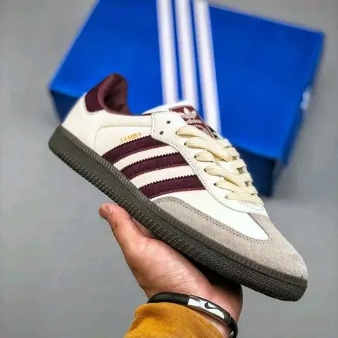 Adidas Samba OG Putty Grey Maroon