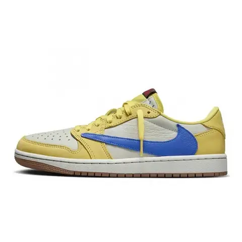 Travis Scott x Air Jordan 1 Low OG Canary UA quality Fix