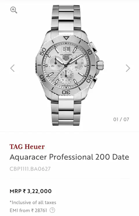 Tag huer AquaRacer professional 200 Chronograph