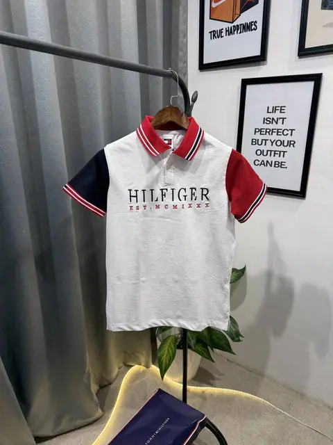 Tommy hilfigar box pack imported polo tshirt white