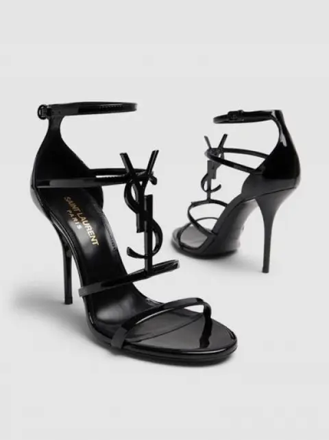 Saint Laurent ysl cassandre heels all black