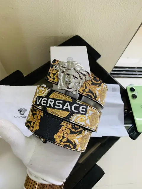 VERSACE PRINTED PREMIUM QUALITY BELT WITH BOX