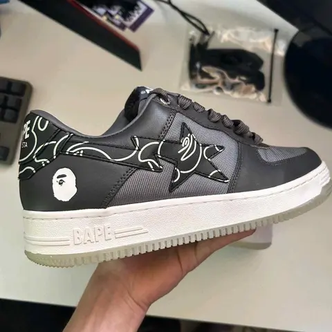 A BathinGahpe Bape StaText Code Camo Charcoal