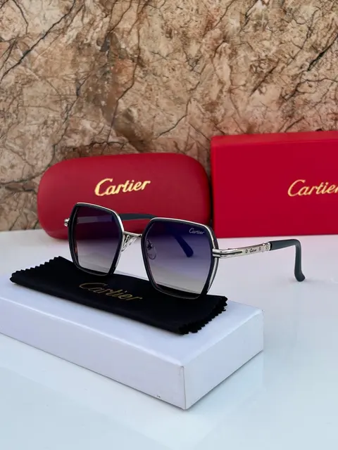 Cartier 337 silver blue