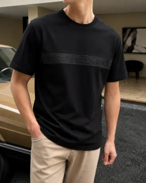 Balmain Imported primium Tshirt Black