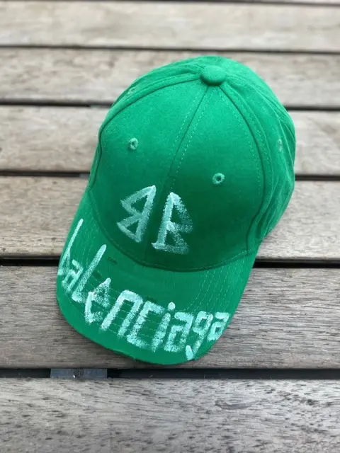 Balenciaga BB Front Graffiti Green Premium Unisex Cap (With Safety Box)