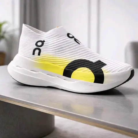 On Cloudboom Strike LS White Yellow 5067