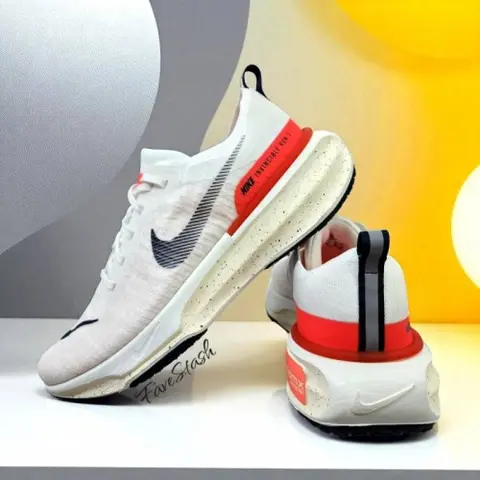 Zoom X Invincible Run Flyknit 3 White Bright Crimson Fresh sale