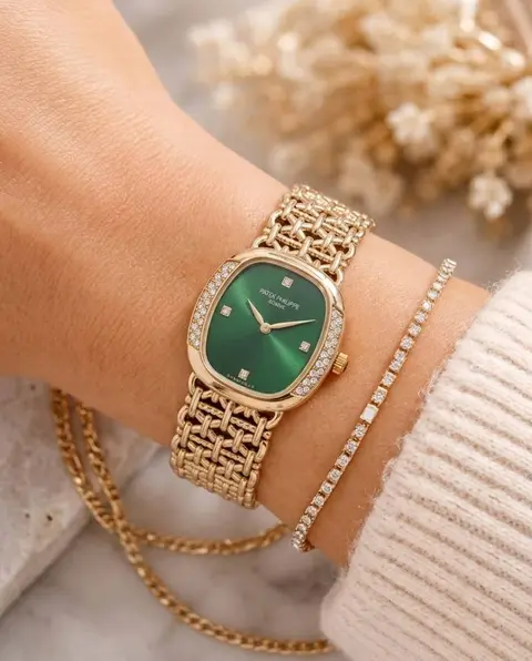 Patek philipppe Ellipse Gold Green