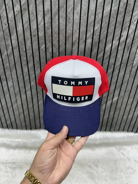 Tommy Hilfigar White Red Premium Unisex Cap