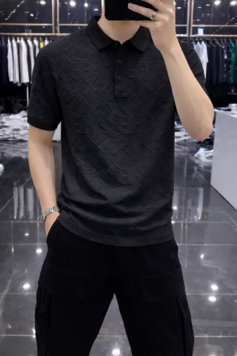 Balenciaga Imported White Polo Black