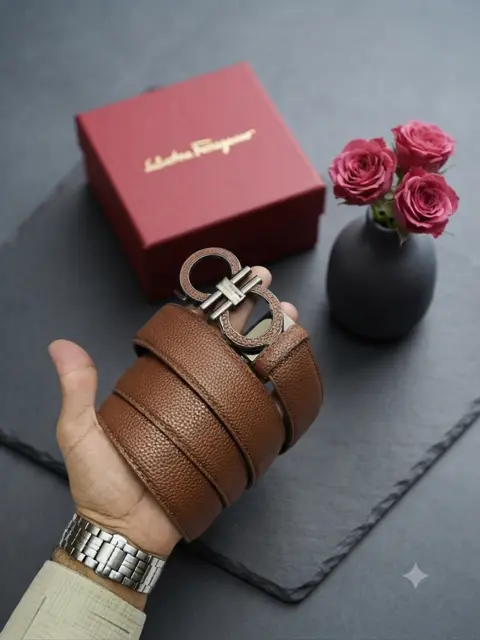 21 SF SALVATORE FERRAGAMMO PREMIUM QUALITY AUTOMATIC LOCK BELT