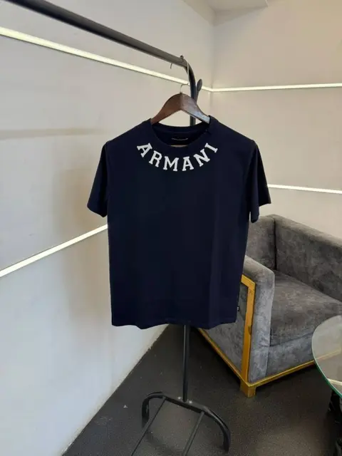 Armmani nevy blue imported round neck tshirt