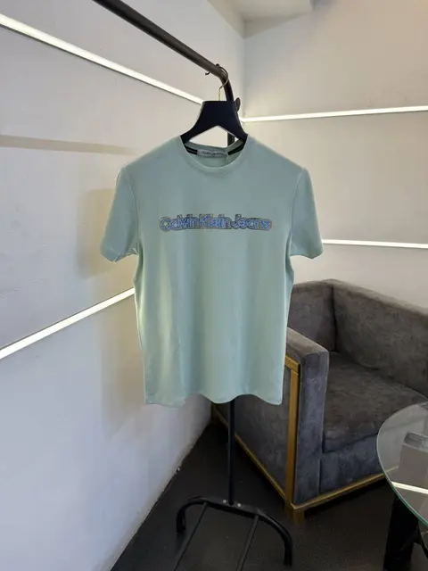 Calvin kline multi logo imported round neck tshirt mint sale