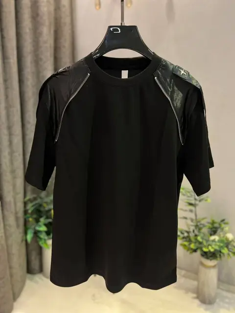 KOREAN IMPORTED HIGH DEMAND ARTICLE T-SHIRT BLACK