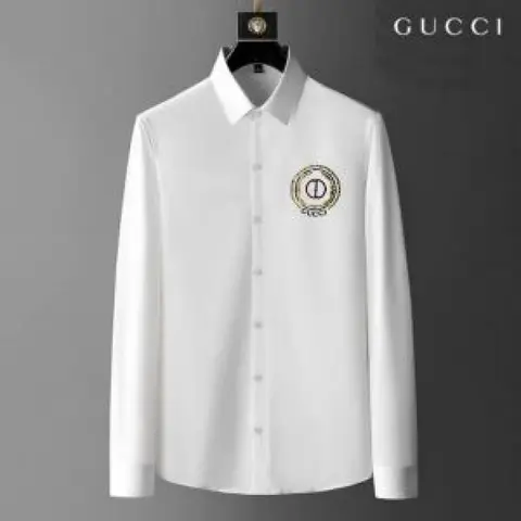 Gucci Chest Logo Box Pack Full Sleeves Shirt White