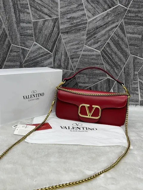 Valentino V Logo Long Shoulder Bag Clutch With Original Packing