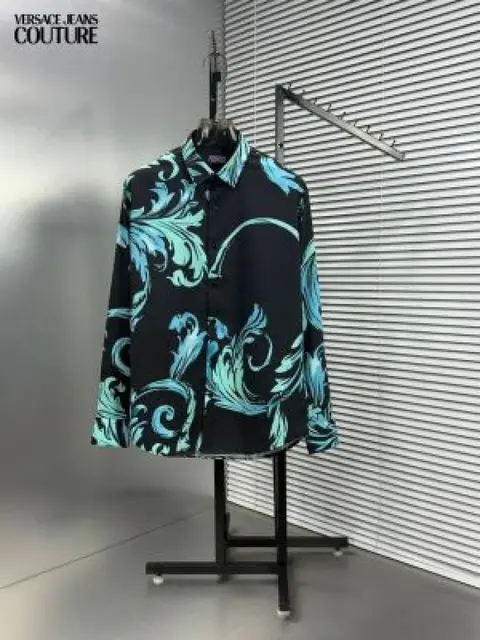 Versace culture imported Blue Black primium shirt