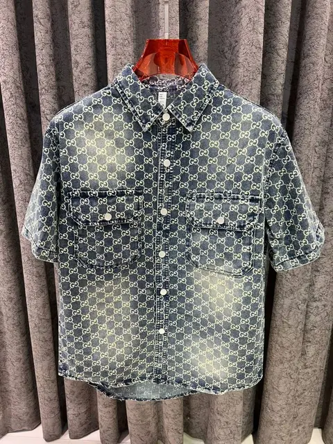 Gucci IMPORTED STORE ARTICLE DENIM SHIRT