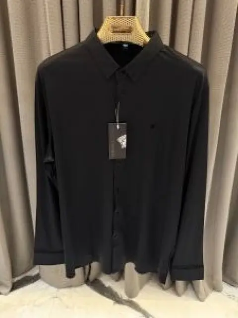 Versace Imported Stichless Black Korean Shirt