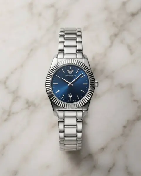 Emporio Armaan i Federica Silver-Blue