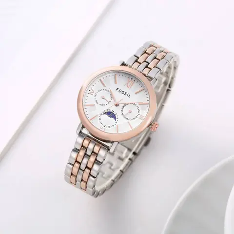 Fossil Es3121 Jacqueline Sun Moon Two-Tone-White