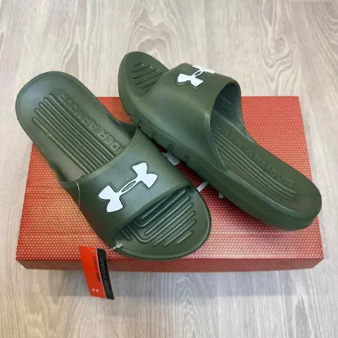 Under Armor Core PTH Green Slides