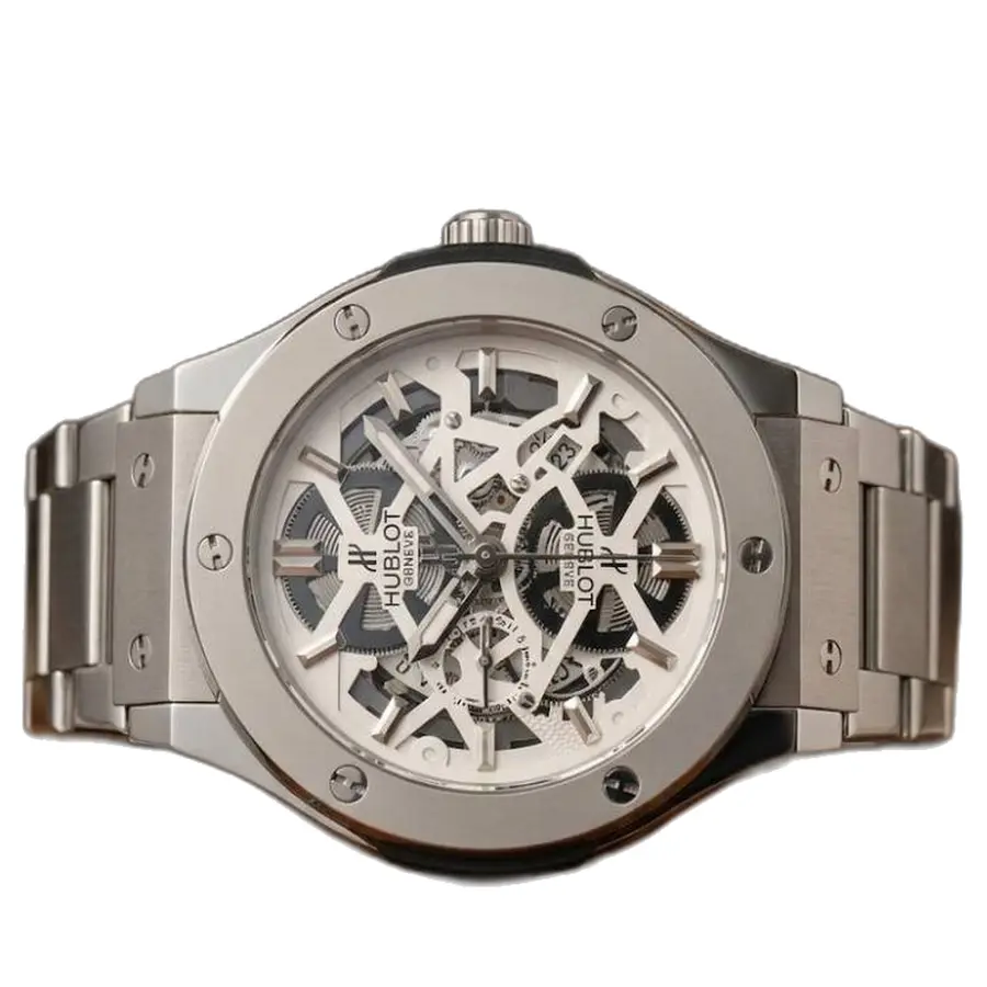 Hublot Classic Fusion White - dial close-up