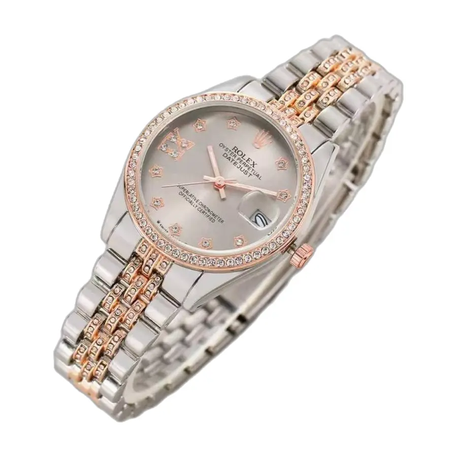 Rolex Oyester Perpetual Date Just 2Ton-Copper-Grey - front view