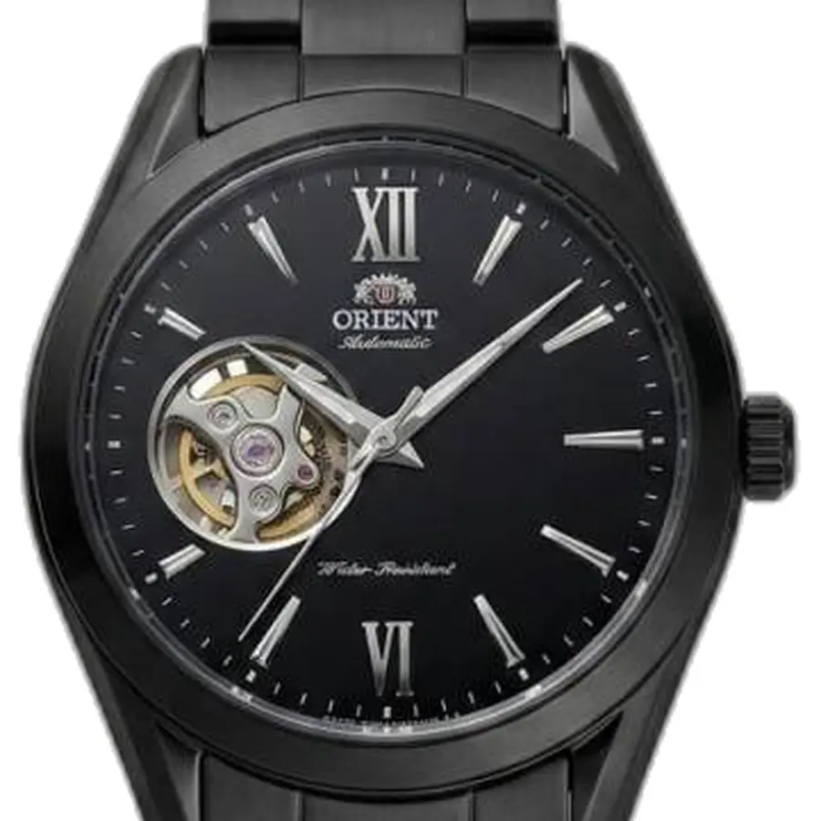 Orient Bambino Open Heart - dial close-up