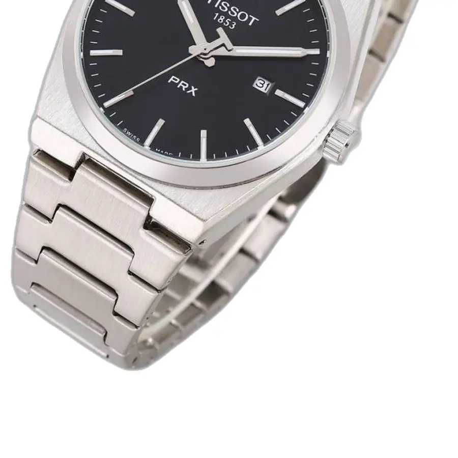 Tissot 1853 Prx Silver-Black Plain - strap
