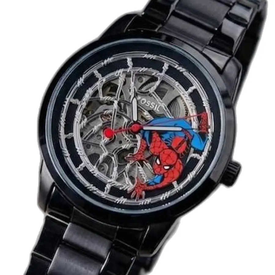 Marvel x Fosil Limited Edition Automatic Spider-Man - dial close-up
