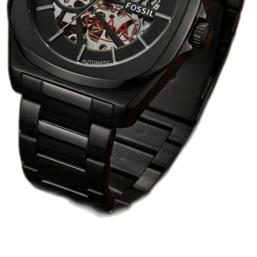 Fossil il Automatic Skeleton full black - strap