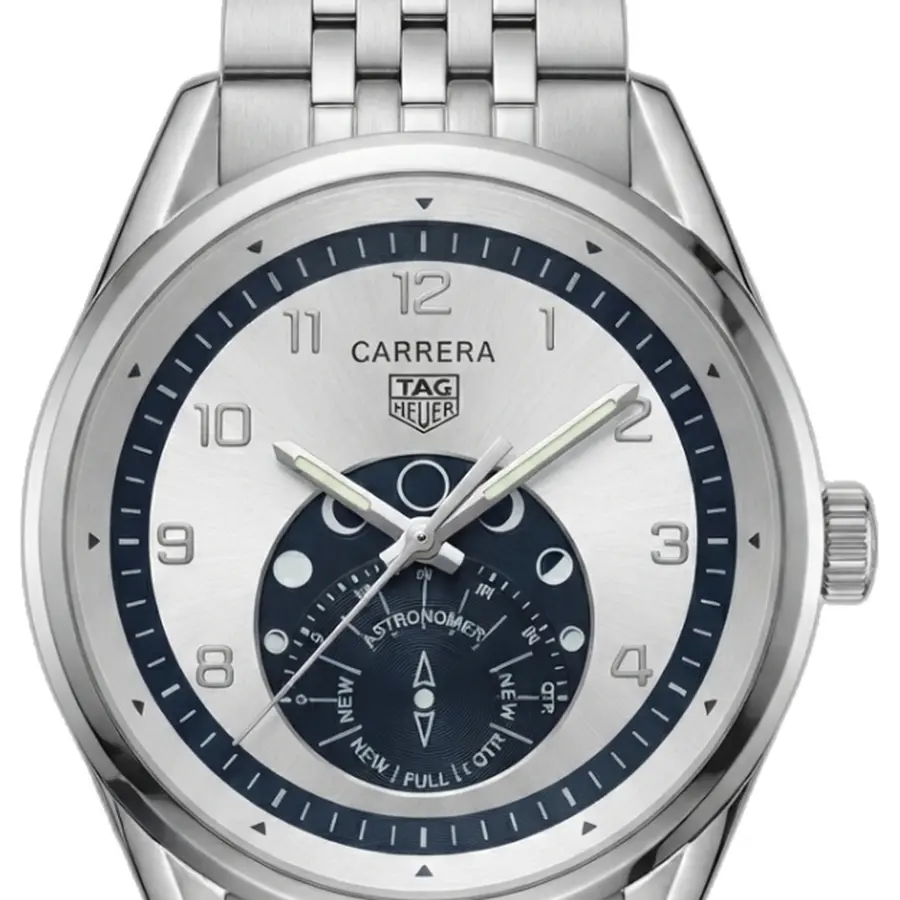 Tag heuee r Carrera Astronomer Silver Black Dial - dial close-up